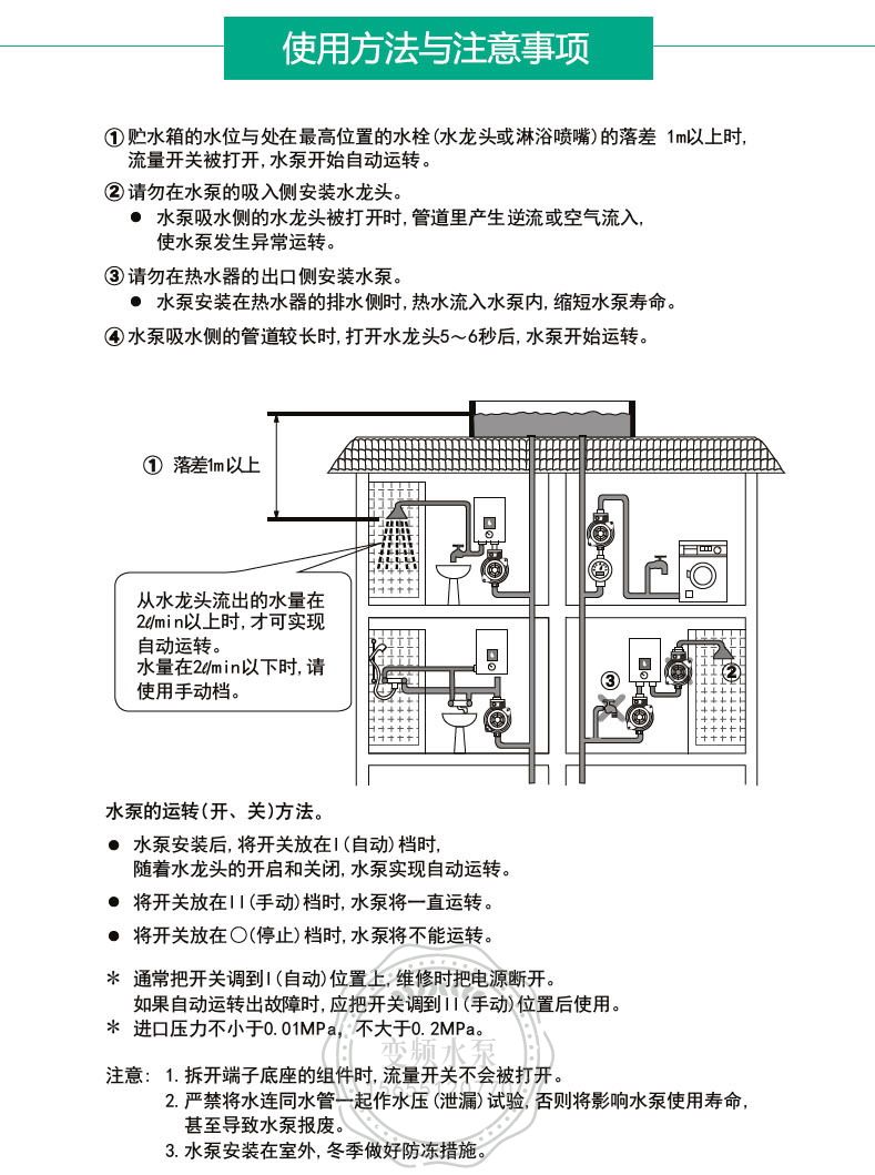 Wilo威乐PB-088EAH家用自动增压泵(图9)