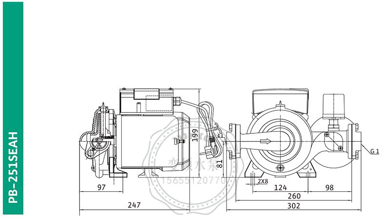 Wilo威乐PB-251SEAH家用自动增压泵(图7)