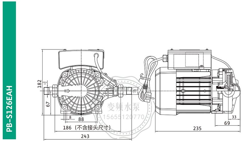 Wilo威乐PB-S126EAH家用自动增压泵(图7)