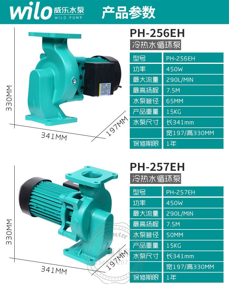 Wilo威乐PH-257EH管道循环泵(图6)