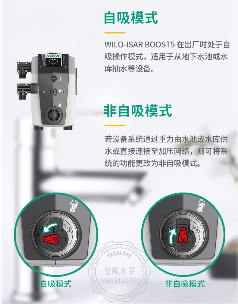 Wilo威乐lsar BOOTS5-E-3威乐进口家用变频增压泵(图9)