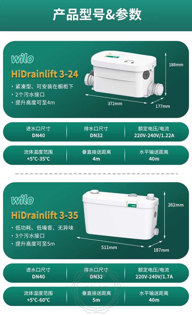 Wilo威乐HiSewlift3-35污水提升泵(图10)