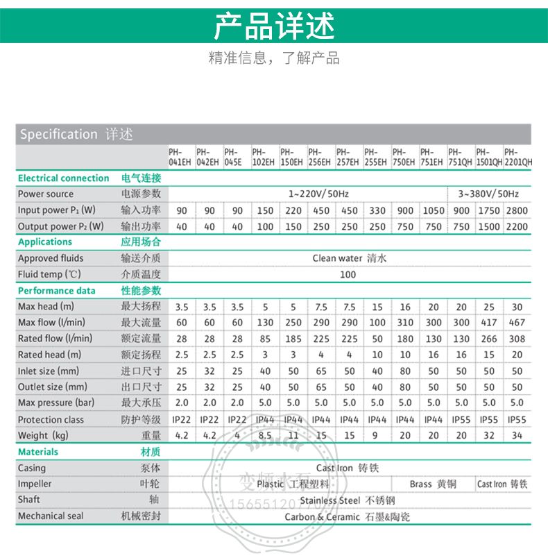 Wilo威乐PH-150EH管道循环泵(图4)