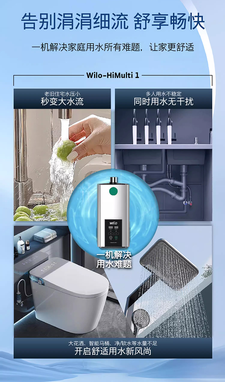 Wilo威乐HiMulti 1  PLUS家用全自动智能变频增压泵(图8)